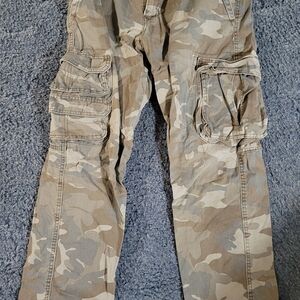 Wrangler Gray Camouflage Regular Taper Pants